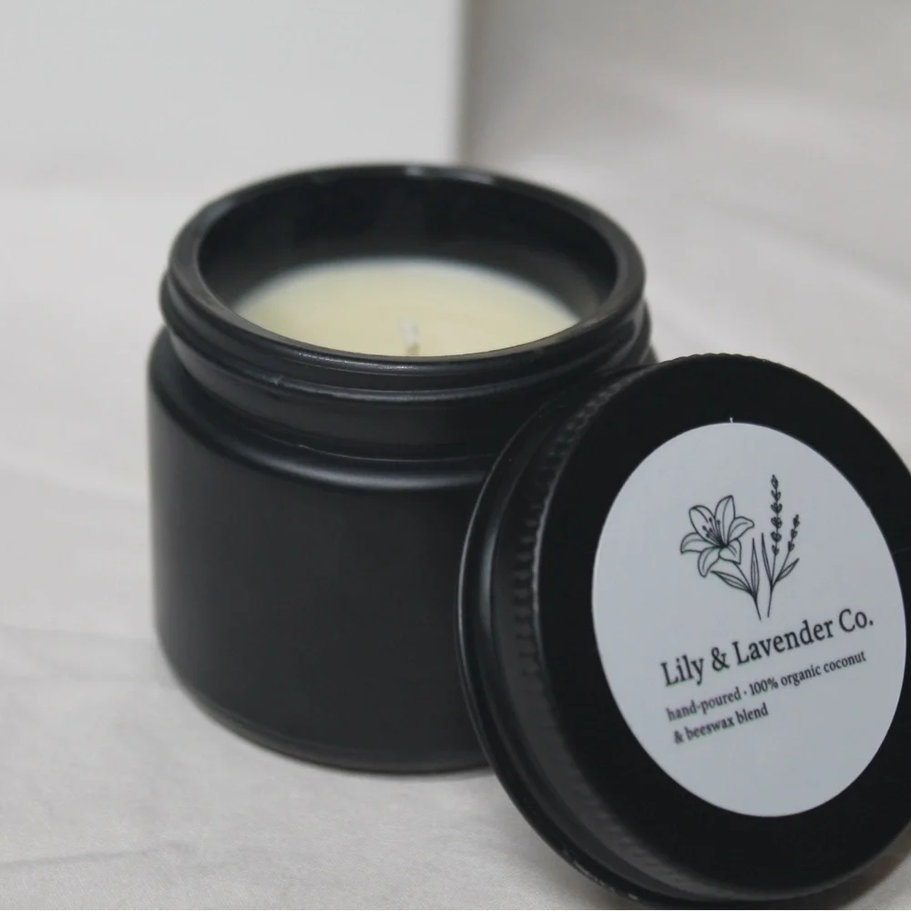 Coconut Vanilla 2oz non toxic organic candle - Picture 3 of 4